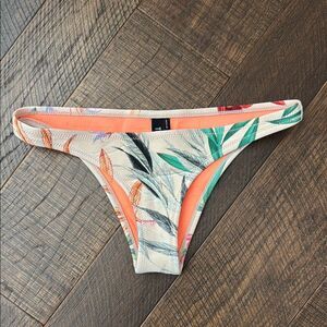 Anthropologie Trianl Bikini Bottom Separates in Tropical Leaf Print Medium
